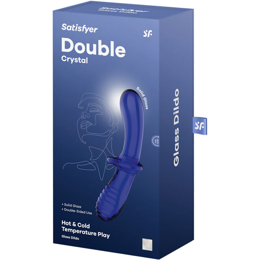 SATISFYER - DOUBLE CRYSTAL DILDO TRANSPARENTE - Image 5
