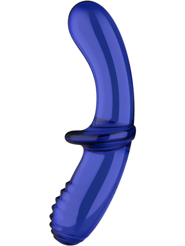 SATISFYER - DOUBLE CRYSTAL DILDO TRANSPARENTE