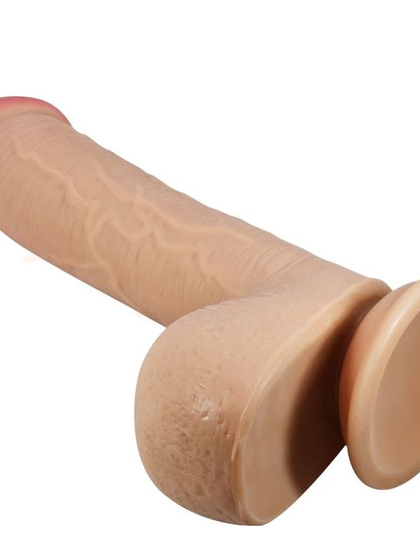 Pretty Love - Sliding Skin realistlik dildo liikuva naha ja iminapaga flesh 23.4 cm