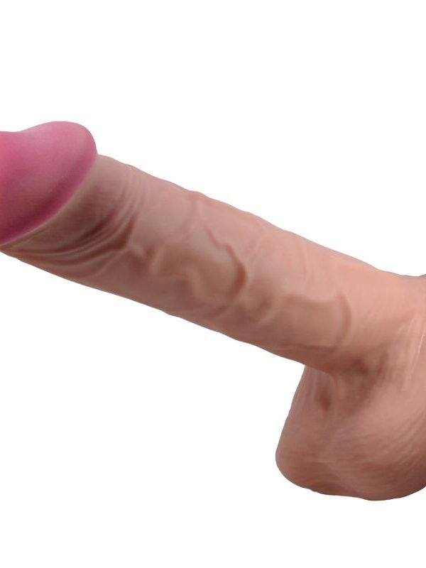 Pretty Love - Sliding Skin realistlik dildo liikuva naha ja iminapaga pruun 26 cm