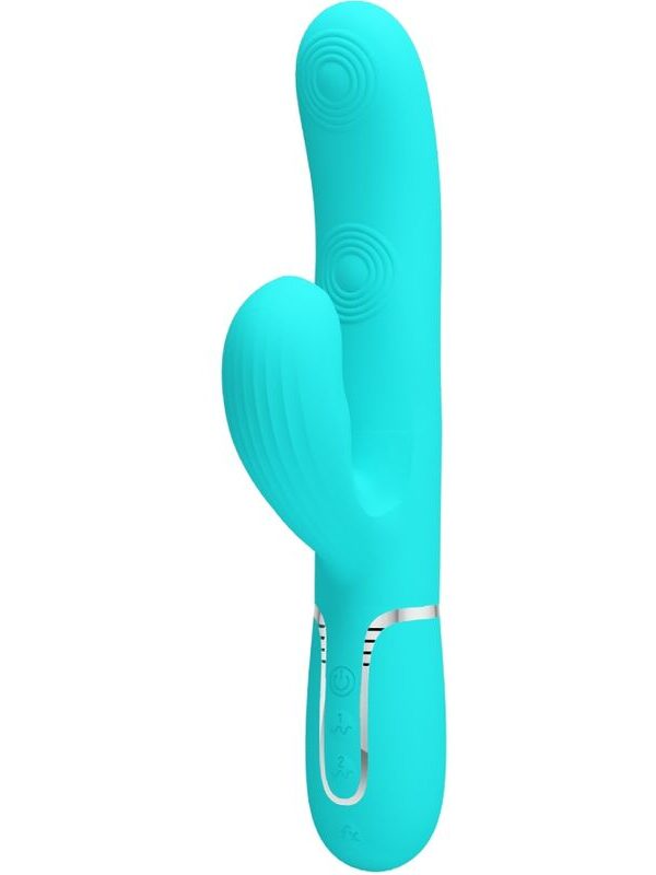 Pretty Love - Perlita multifunktsionaalne 3-in-1 G-punkti massaažiseade aqua green