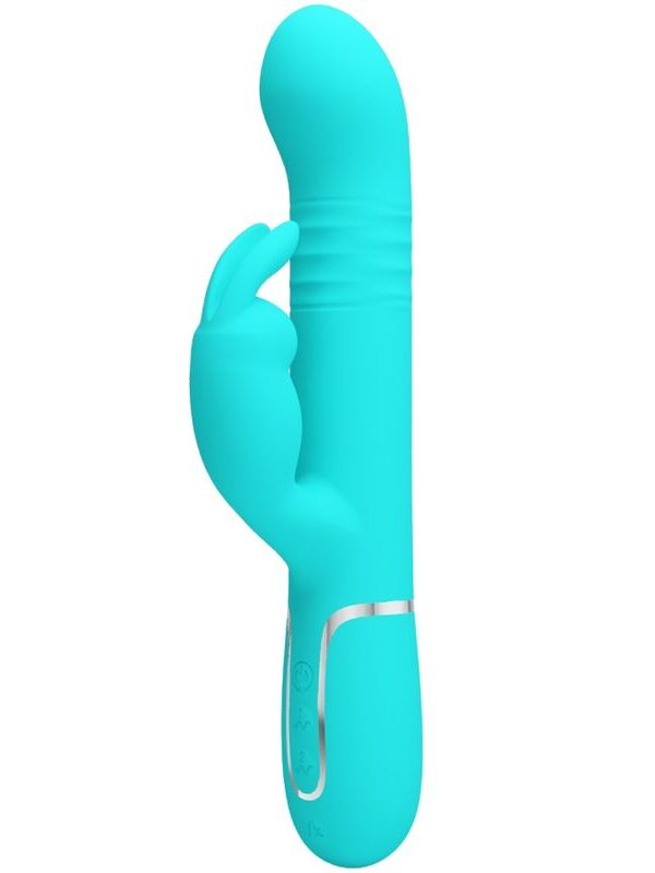 Pretty Love - Coale rabbit massaažiseade pärlitega aqua green