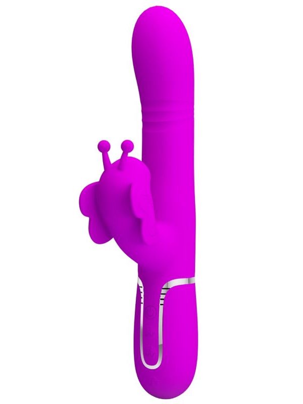 Pretty Love - Multifunktsionaalne rabbit-massaažiseade 4-in-1 Butterfly fuksia