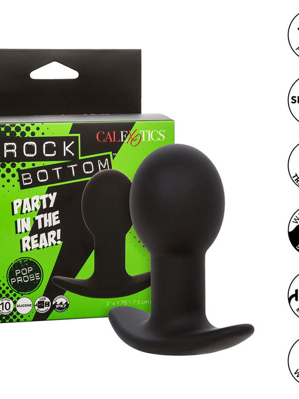 CalExotics - Rock Bottom anaalpistik 10 vibratsiooniga silikoon must