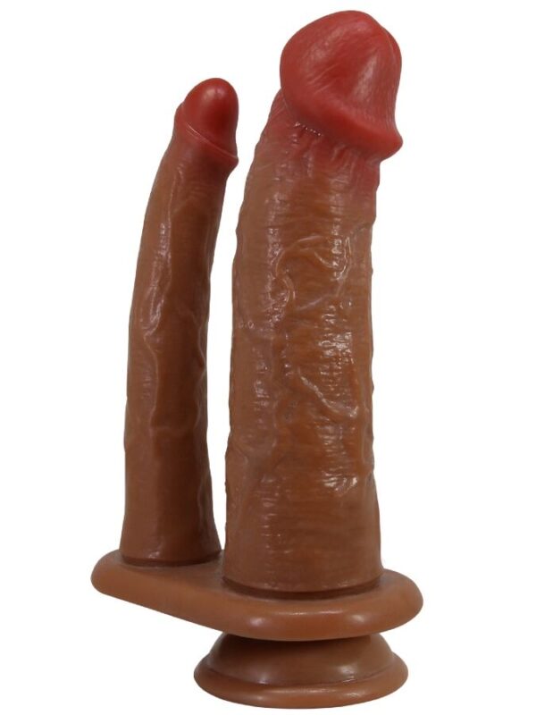 Pretty Love - Goran realistlik topeltdildo naturaalne mulatto