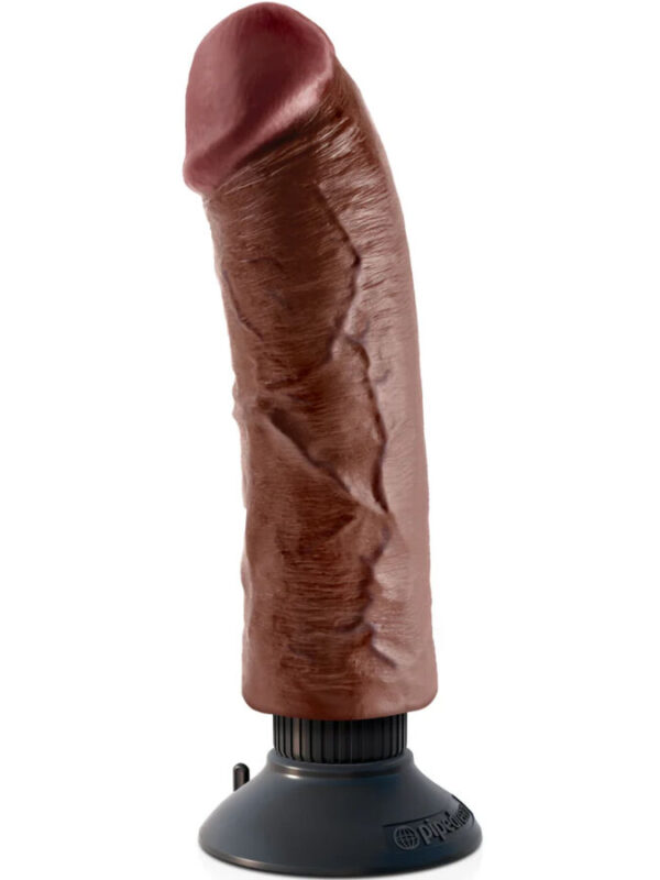 King Cock - Vibreeriv peenis pruun 20.32 cm
