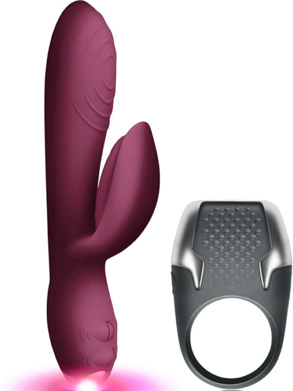 Climaximum - Lamour komplekt rabbit massaažiseade ja LED cock ring