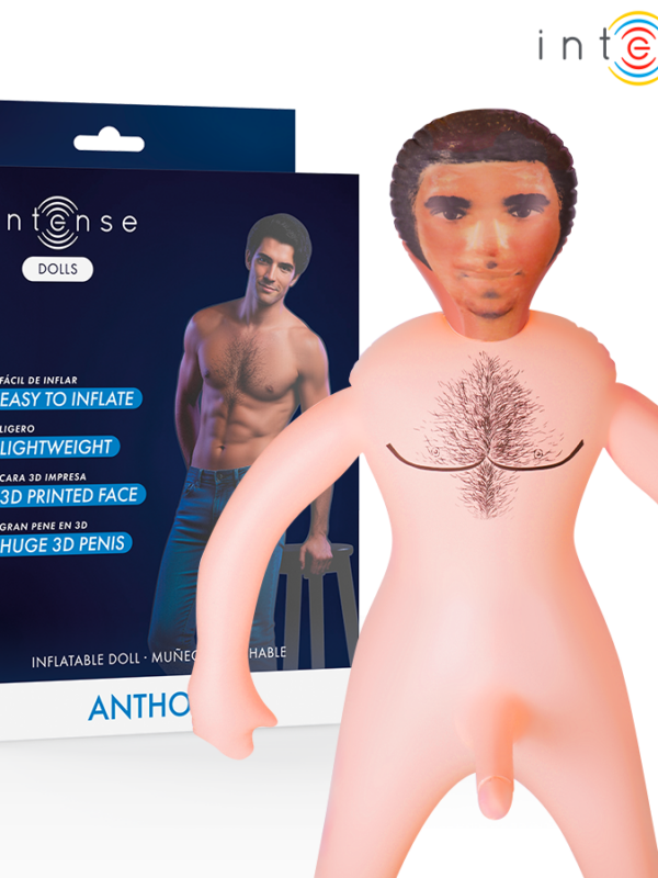 Intense Dolls - Anthony täispuhutav nukk 3D peenisega