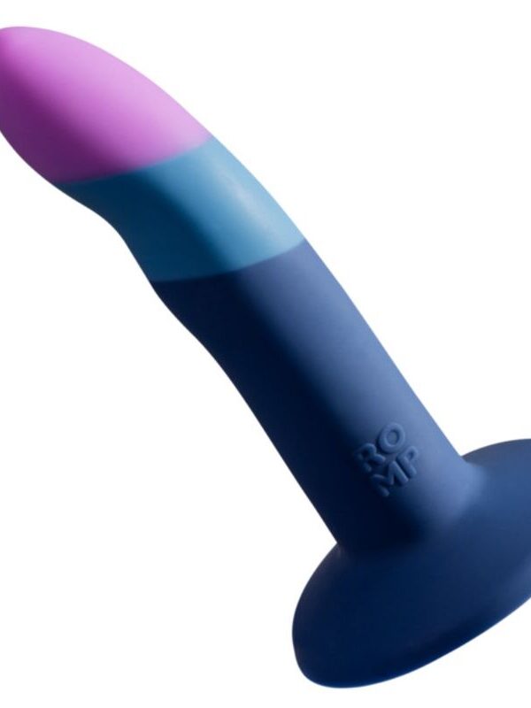 Romp - Piccolo silikoondildo kolmevärvilise iminapaga 14 cm