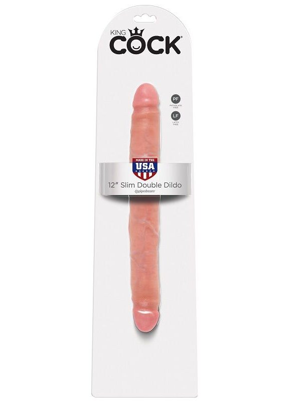 King Cock - Slim topeltdildo 30 cm