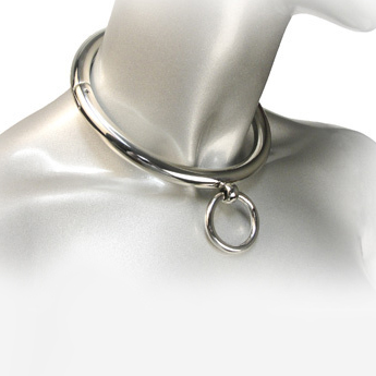 Metal Hard - BDSM kaelarihm rõngaga 10 cm