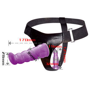 Baile - Lilla naiste anaal- ja vaginaalrakmed G-punkti stimulatsiooniga 17 cm