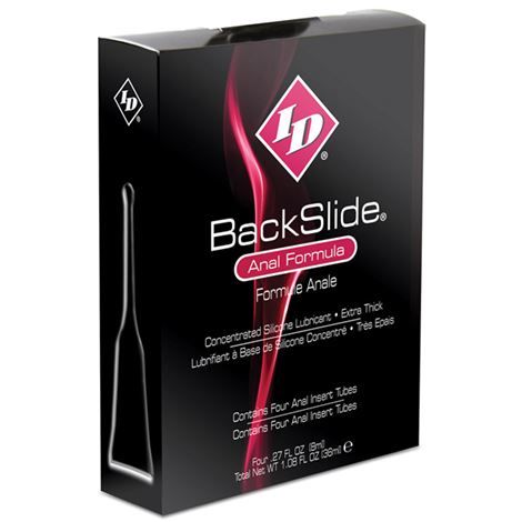 ID Backslide - Anaalne sisestuskomplekt 4 x 8 ml