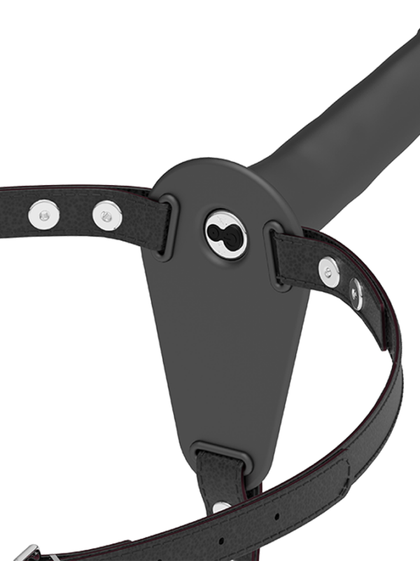 Fetish Submissive Harness - Must silikoonist massaažidildo 15 cm