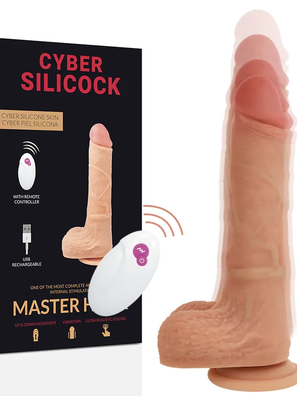 Cyber Silicock - Puldiga realistlik Master Huck 20.9 cm Ø 4 cm