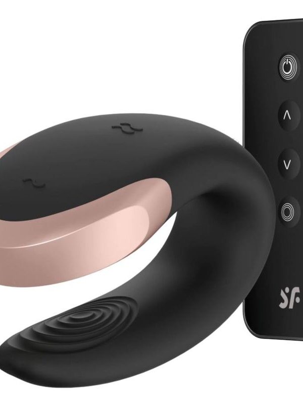 Satisfyer - Double Love luksuslik partnerimassaažiseade must