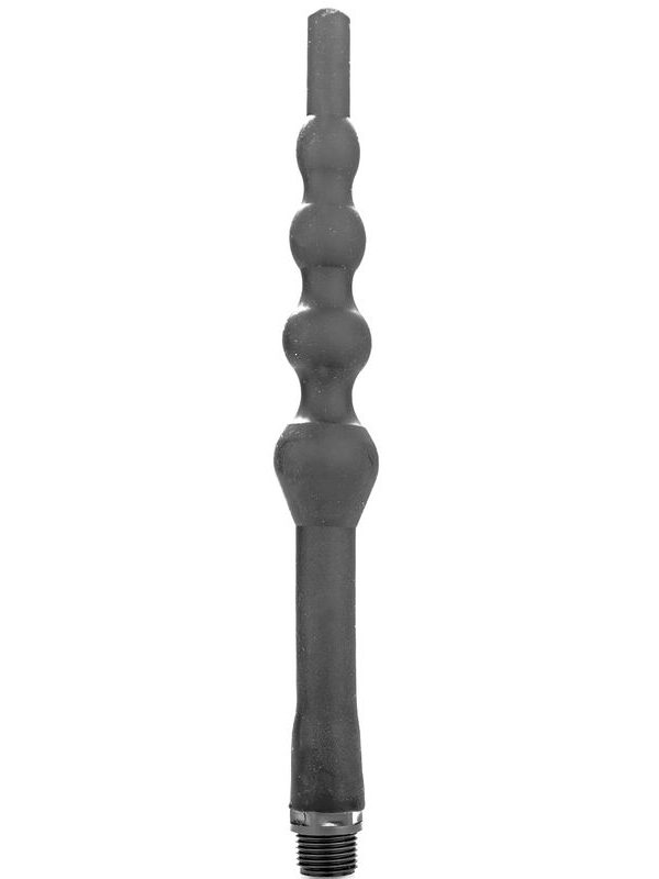 All Black - Kuulikestega anaaldušš silikoonist 27 cm