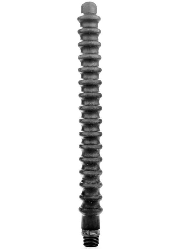 All Black - Mega Ripple anaaldušš silikoonist 28.5 cm