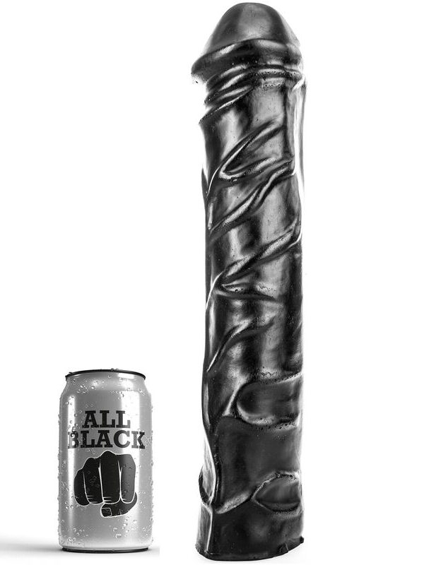 All Black - Giant pehme fisting dildo 32 cm