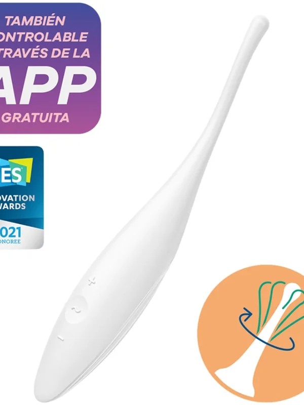 Satisfyer - Twirling Joy Clit Tip massaažiseade valge