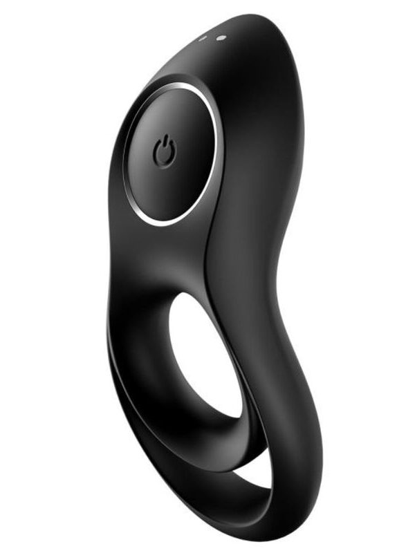 Satisfyer - Legendary Duo ring-massaažiseade must