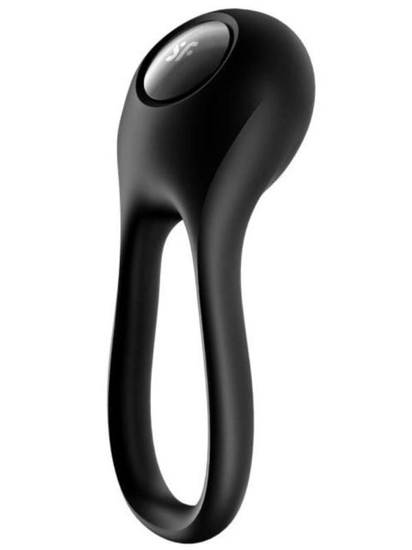 Satisfyer - Majestic Duo ring-massaažiseade must