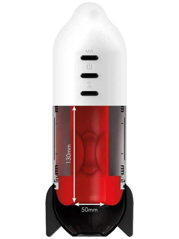 JamyJob - Rocket masturbaator pehme kompressioonitehnoloogia ja vibratsiooniga