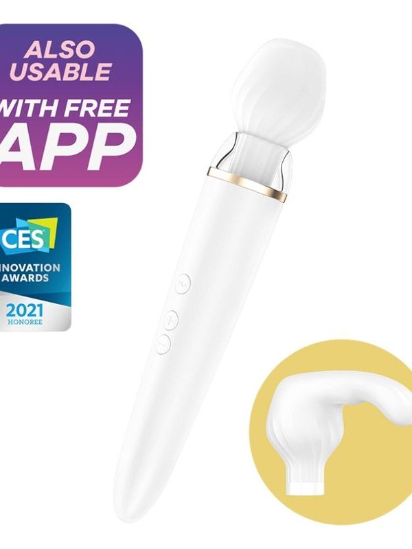 Satisfyer - Double Wander rakendusega valge