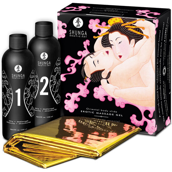 Shunga - Oriental sensuaalne kehalt-kehale massaažigeel maasika ja cava maitsega