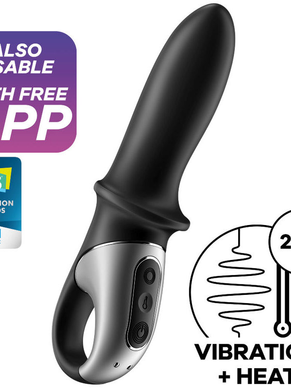 Satisfyer - Hot Passion anaalmassaažiseade äpiga must