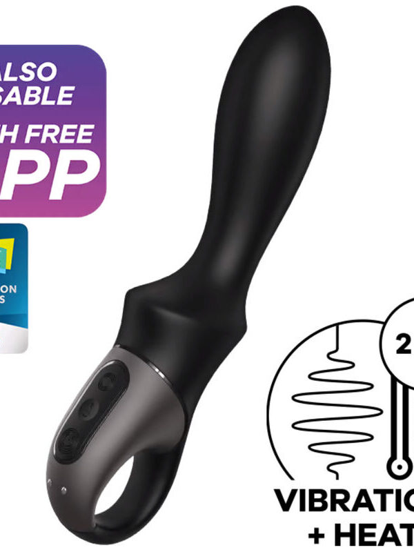 Satisfyer - Heat Climax anaalmassaažiseade äpiga must