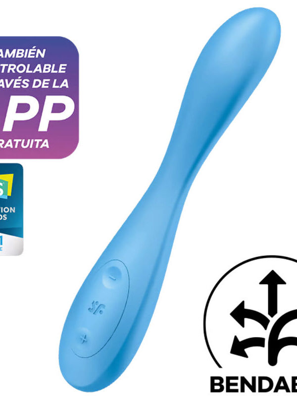 Satisfyer - G-spot Flex 4+ Multi massaažiseade äpiga sinine
