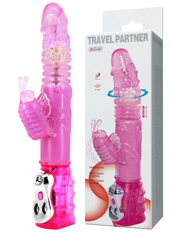 Baile - Travel Partner üles-alla pöörlev rabbit roosa