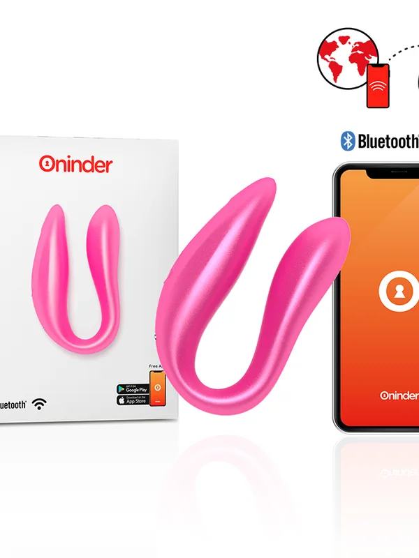 Oninder - Lisboa roosa G-punkti ja kliitori stimulaator tasuta roosa äpiga