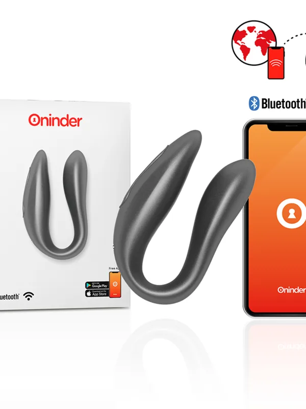 Oninder - Lisboa must G-punkti ja kliitori stimulaator tasuta rakendusega
