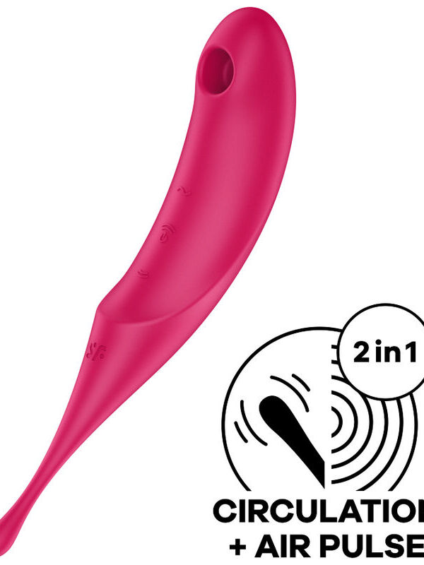 Satisfyer - Twirling Pro õhupulsi stimulaator ja massaažiseade punane
