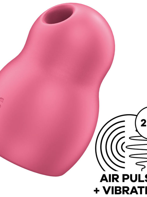 Satisfyer - Pro To Go 1 topelt õhupulsi stimulaator ja massaažiseade punane