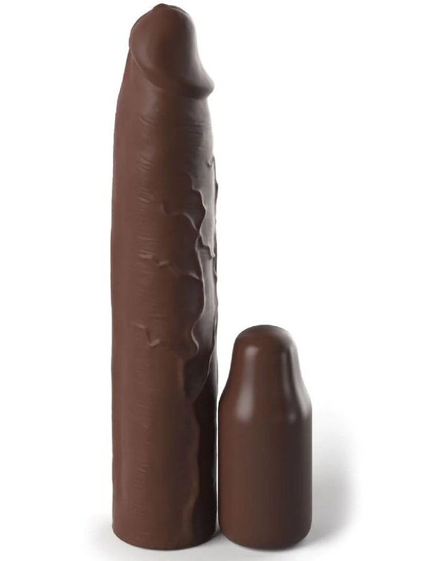 Fantasy X-Tensions - Pipedreams sleeve 22.86 cm + 7.62 cm plug pruun