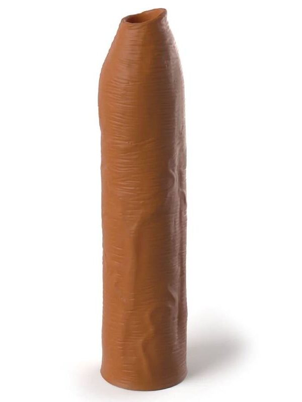 Fantasy X-Tensions - Pipedreams ümberlõikamata pikendussleeve 17.78 cm caramel