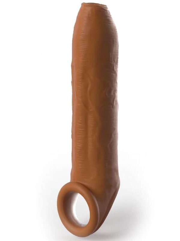 Pipedreams - Ümberlõikamata sleeve 17.78 cm rihmaga caramel