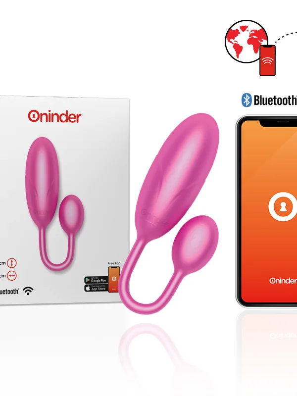 Oninder - Denver vibreeriv muna roosa 7 x 2.7 cm tasuta äpiga