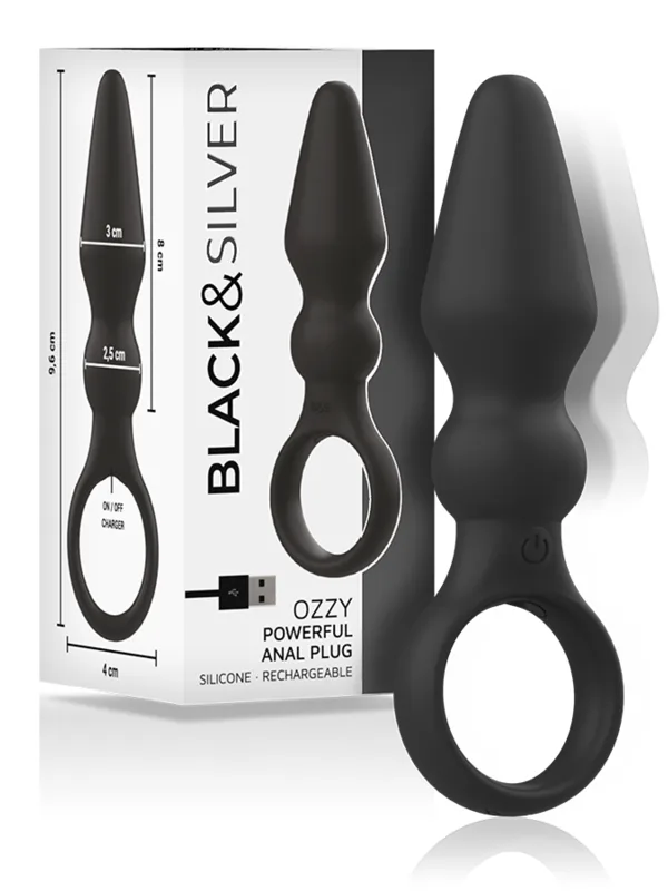 Must&Silver - Ozzy võimas silikoonist anaalpistik