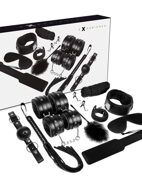 Experience - BDSM fetish komplekt must sari