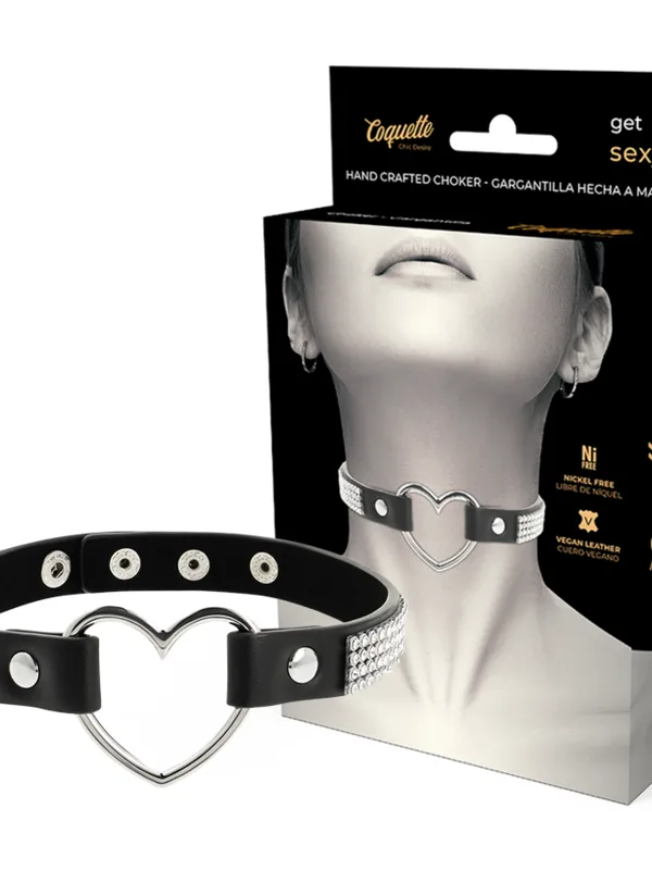 Coquette Chic Desire - Vegannahast choker südamega