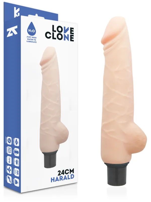 LoveClone - Harald isemääriv massaažiseade 24 cm Ø 4 cm