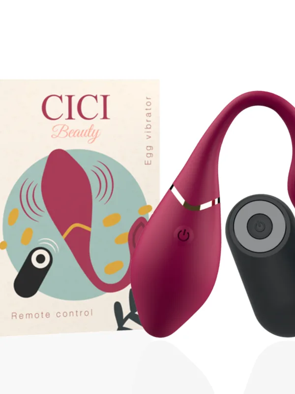 Cici Beauty - Premium silikoon muna massaažiseade puldiga