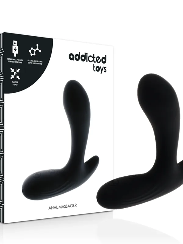 Addicted - Anaalmassaažiseade vibratsiooniga must