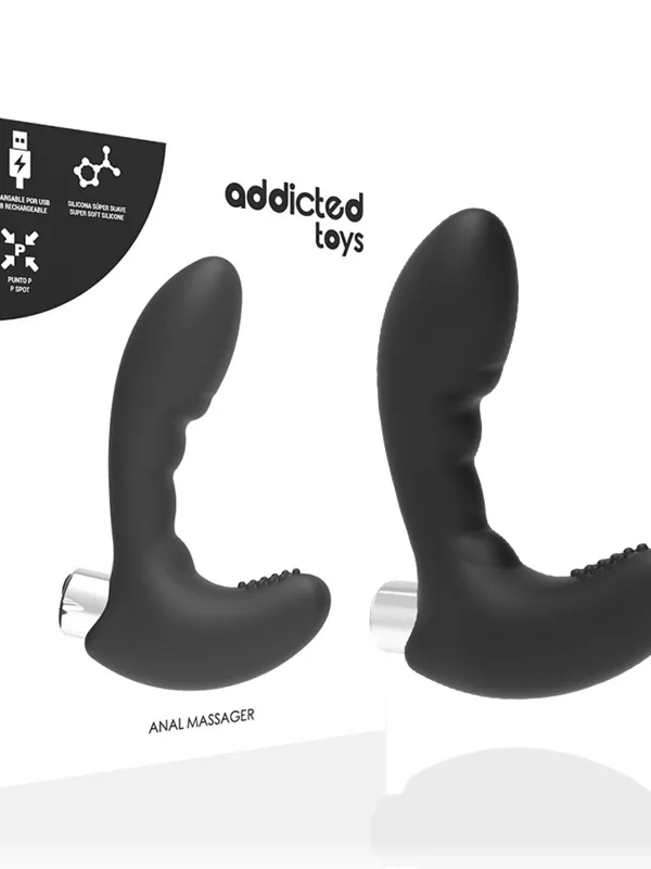 Addicted toys - Laetav eesnäärmemassaažiseade mudel 4 must