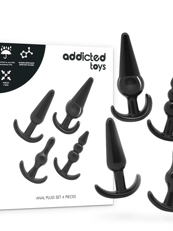 Addicted toys - 4-osaline anaalpistikute komplekt
