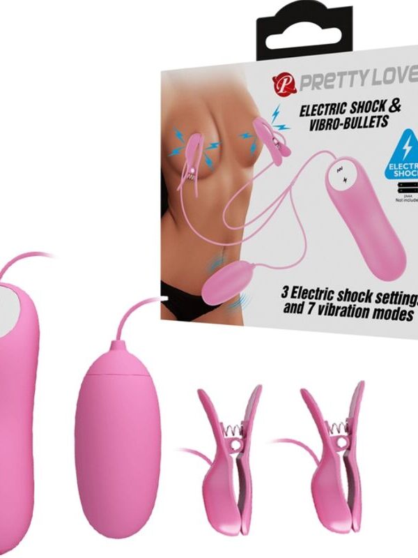 Pretty Love - Pintsetid vibratsiooni ja roosa elektrostimulatsiooniga